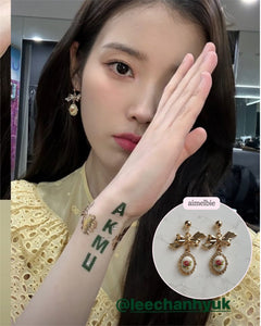 [IU Earrings] Mary Earrings - Vintage Rose Version