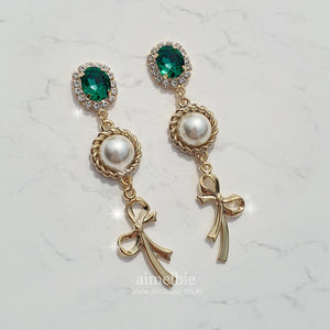 Emerald Preppy Royal Earrings