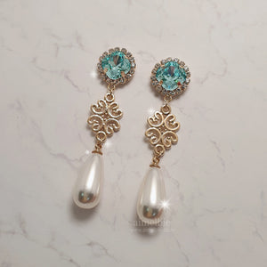 Aquamarine Princess Earrings