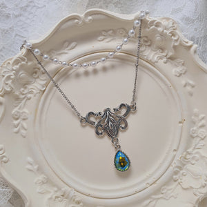 Blue Green Fantasia Necklace