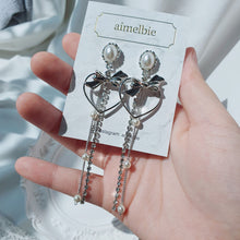 Load image into Gallery viewer, Sweet Heart Earrings (Longdrop ver.) - Silver