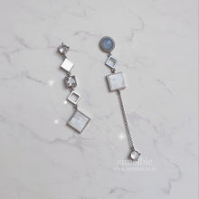 Load image into Gallery viewer, Modern Pastel Blue Chic Earrings